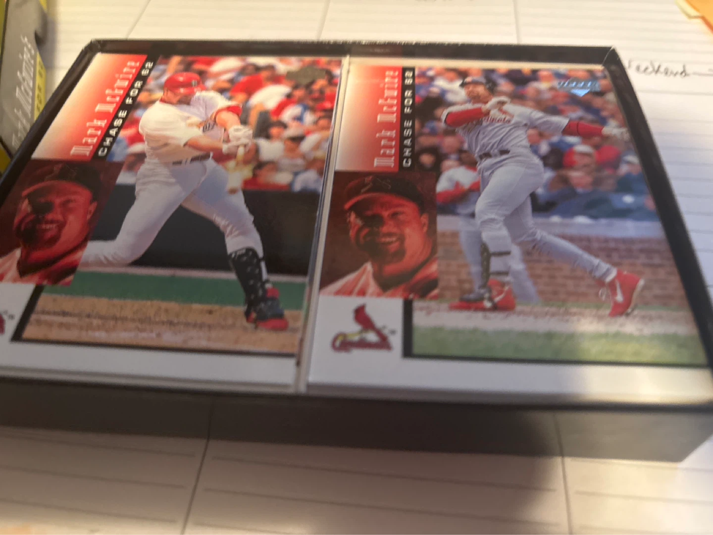 Mark McGwire upperdeck Chase for 62 30 card set - photo 4