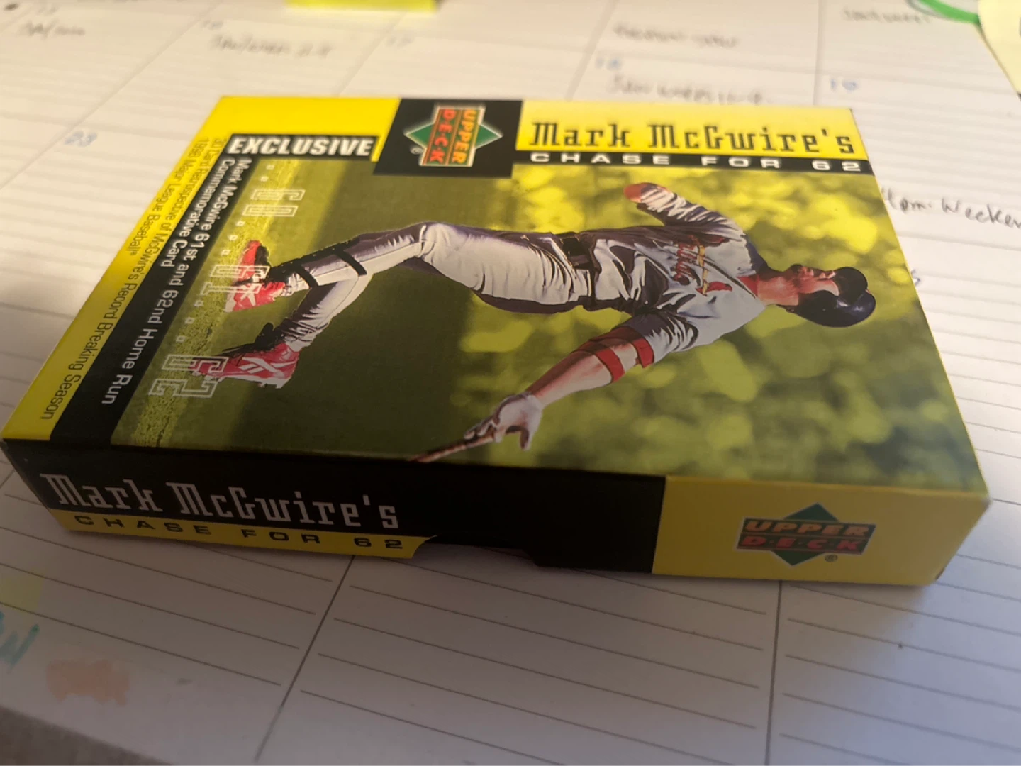 Mark McGwire upperdeck Chase for 62 30 card set - photo 5