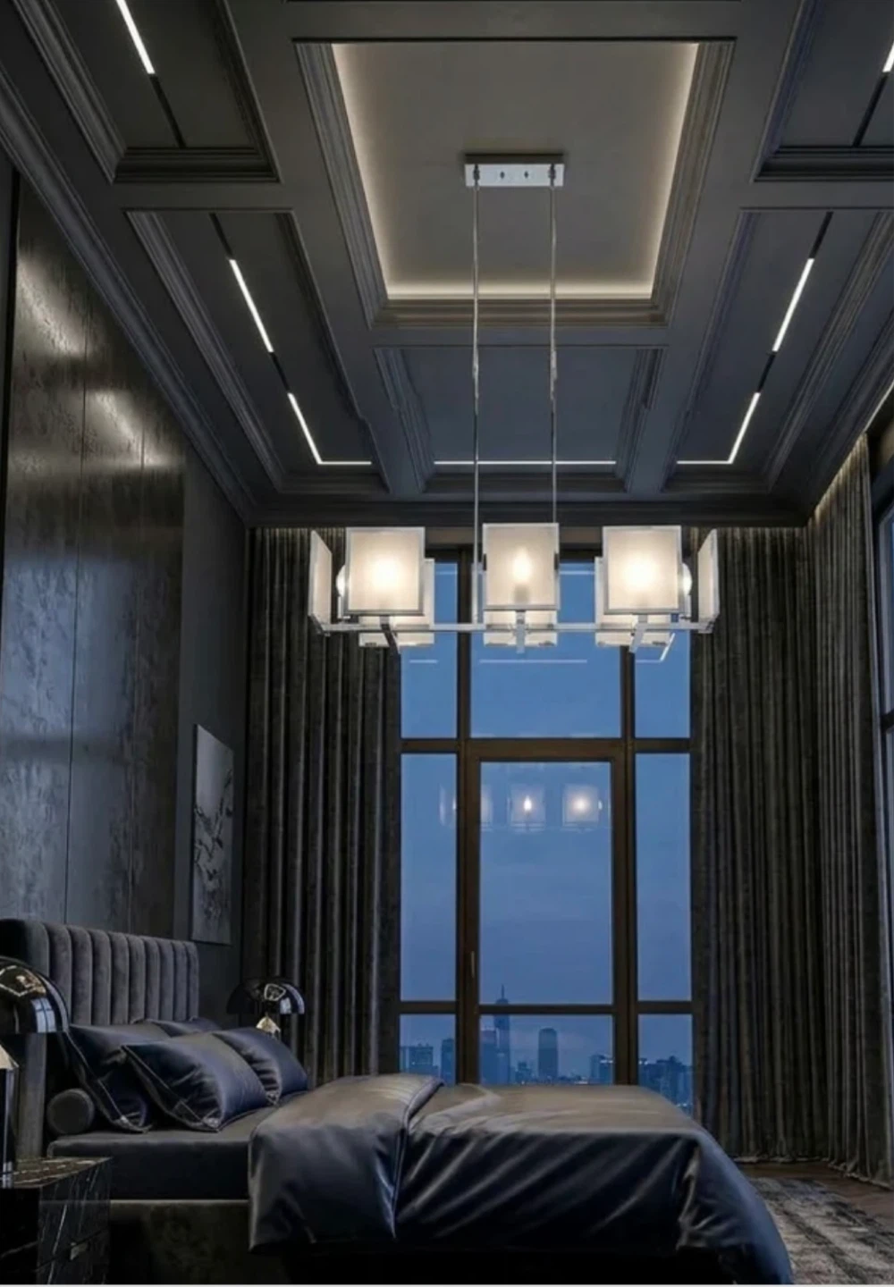 Decoristra Paris L'Éclat de Modernité Chromed Metal Chandelier