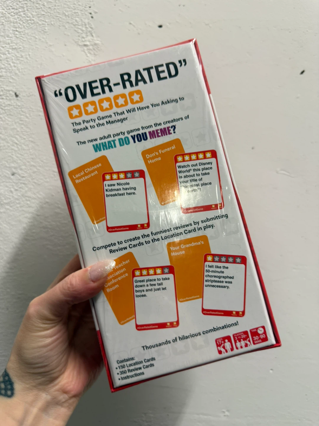 ⚽️New Over-Rated Party Card Game - photo 2