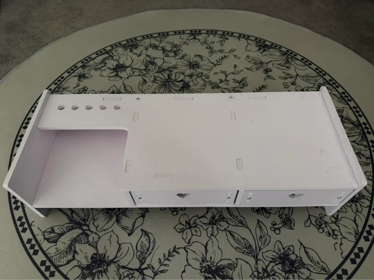 White Desk Organizer with Drawers - photo 2