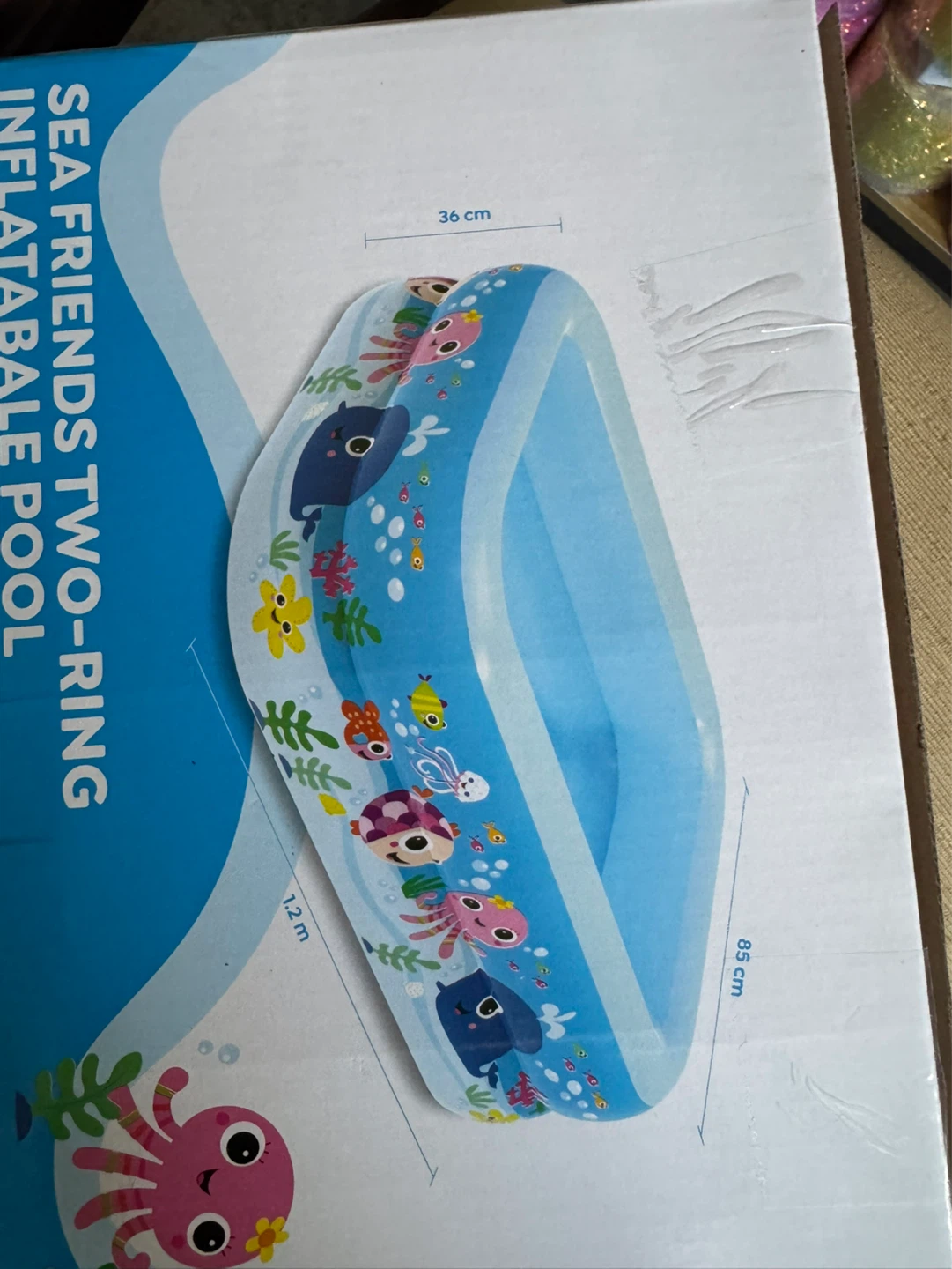 New Sea Friends Two-Ring Inflatable Bale Pool - photo 2