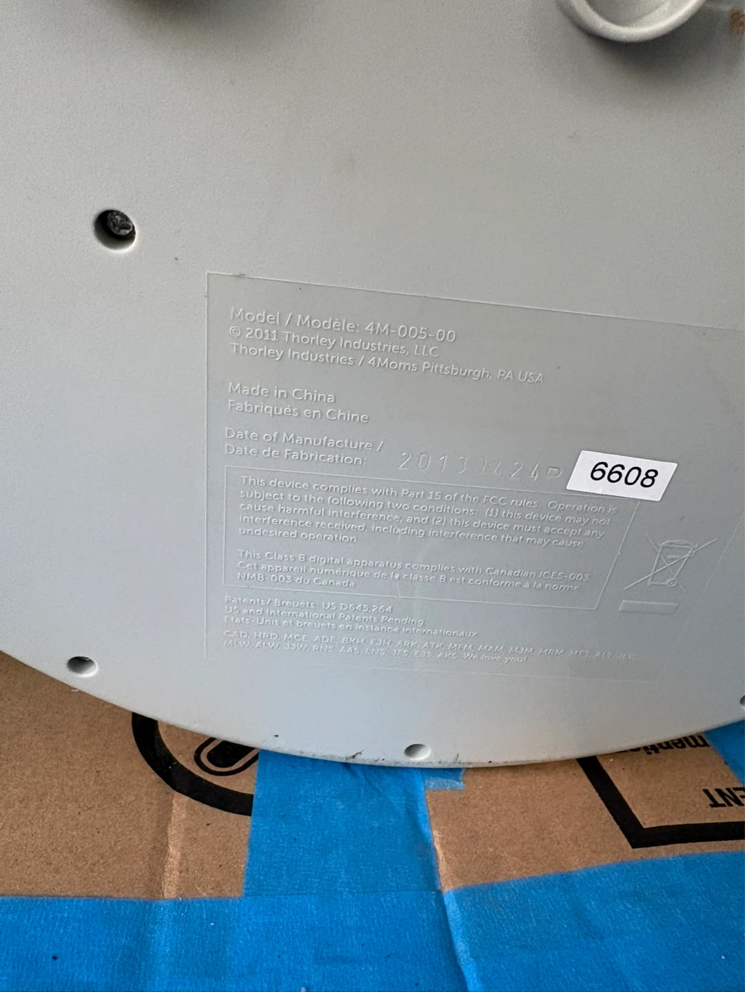 4moms MamaRoo Baby Swing 4M-005-00 with remedy fastener - photo 2