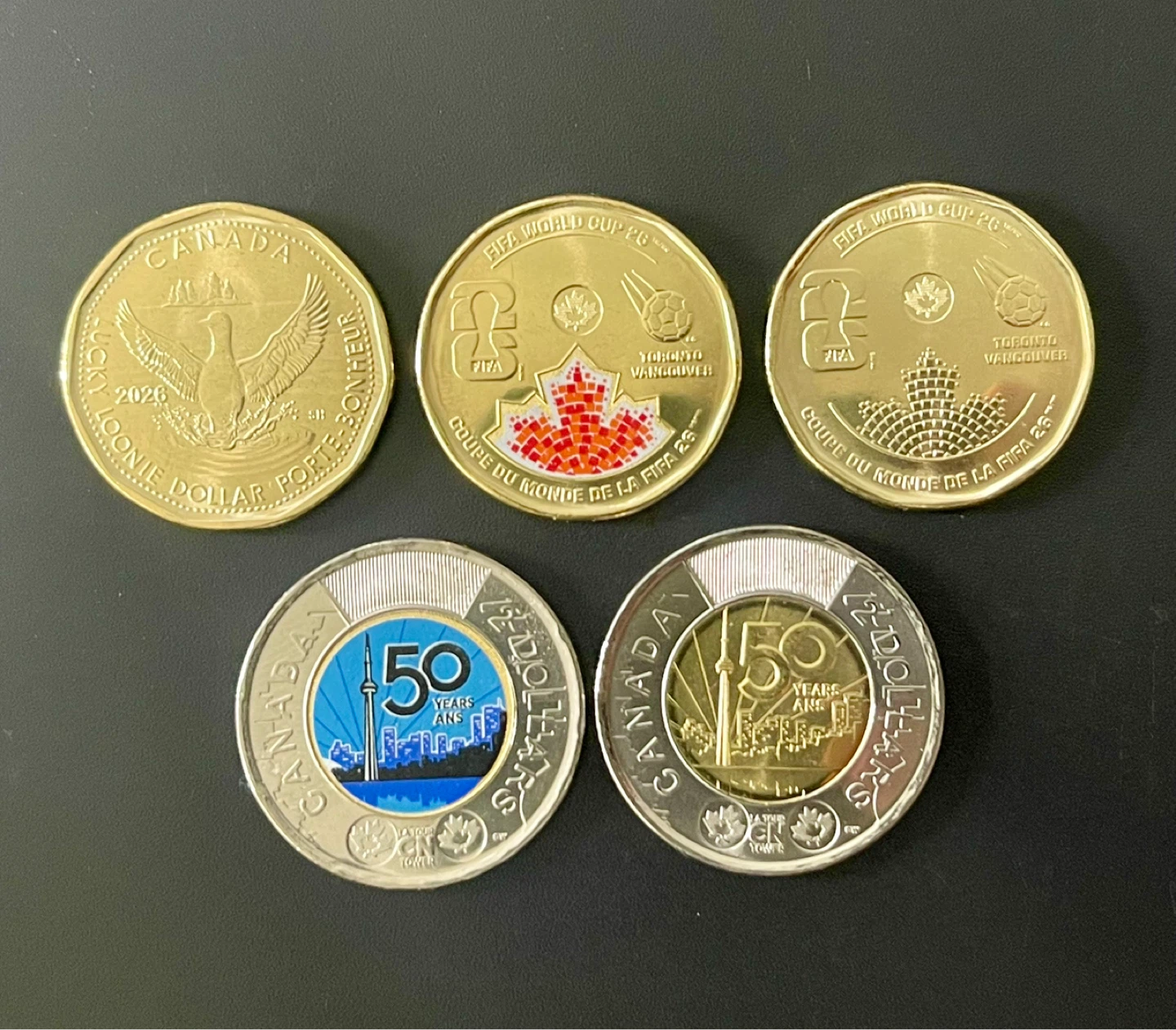 2026 uncirculated coins (CN, Lucky Loonie, FIFA)
