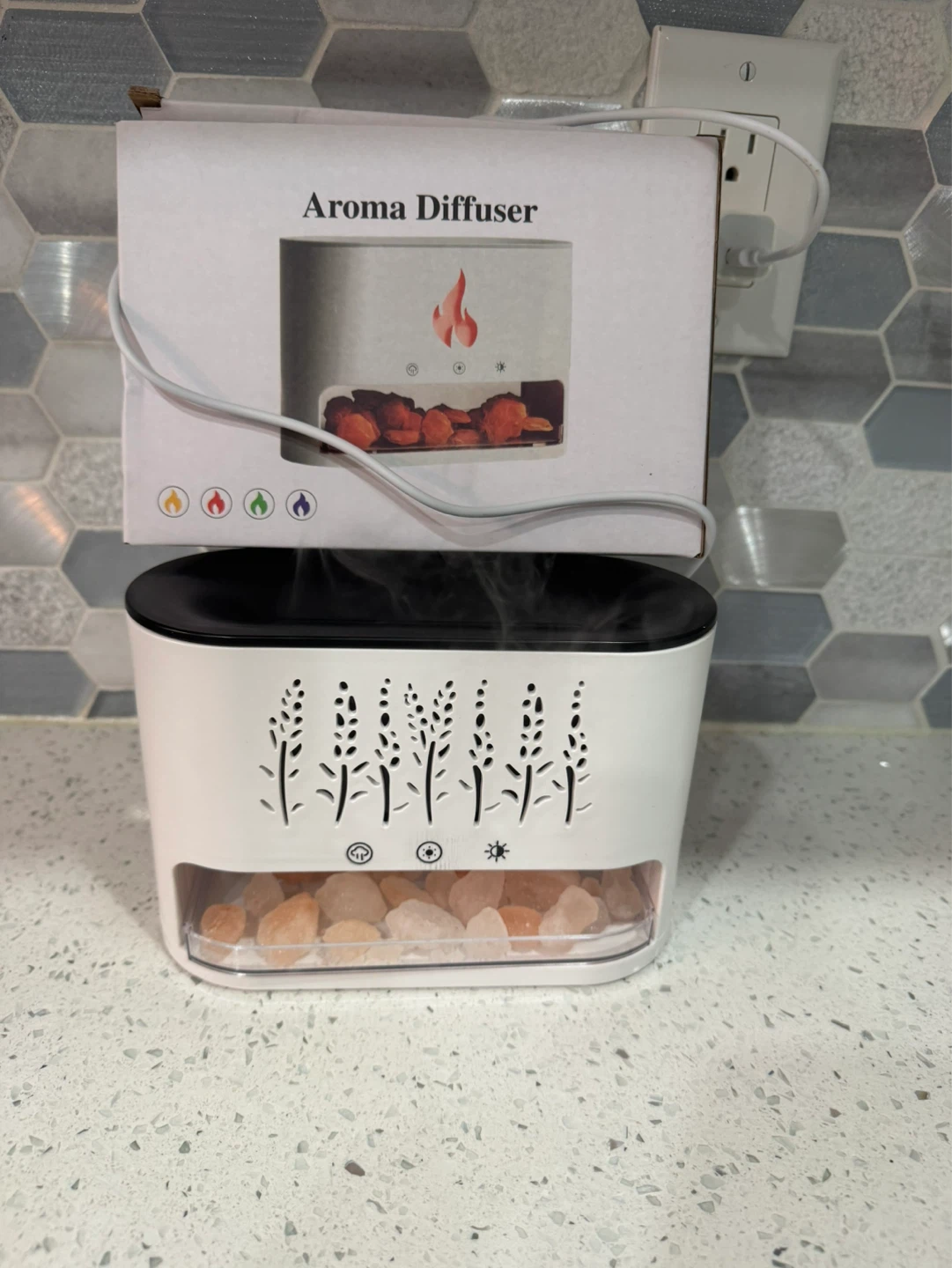 New Aroma Diffuser with LED Flame Effect - photo 5