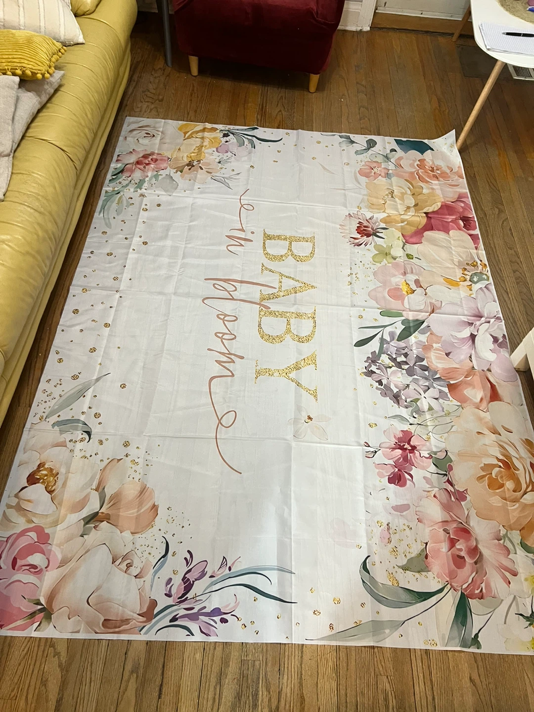 ⚽ Baby in Bloom Backdrop Banner - photo 2