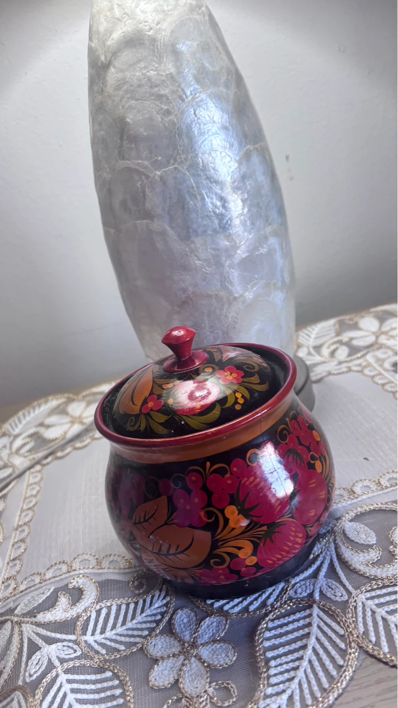 ⚽ Hand-Painted Wooden Trinket Box - photo 2
