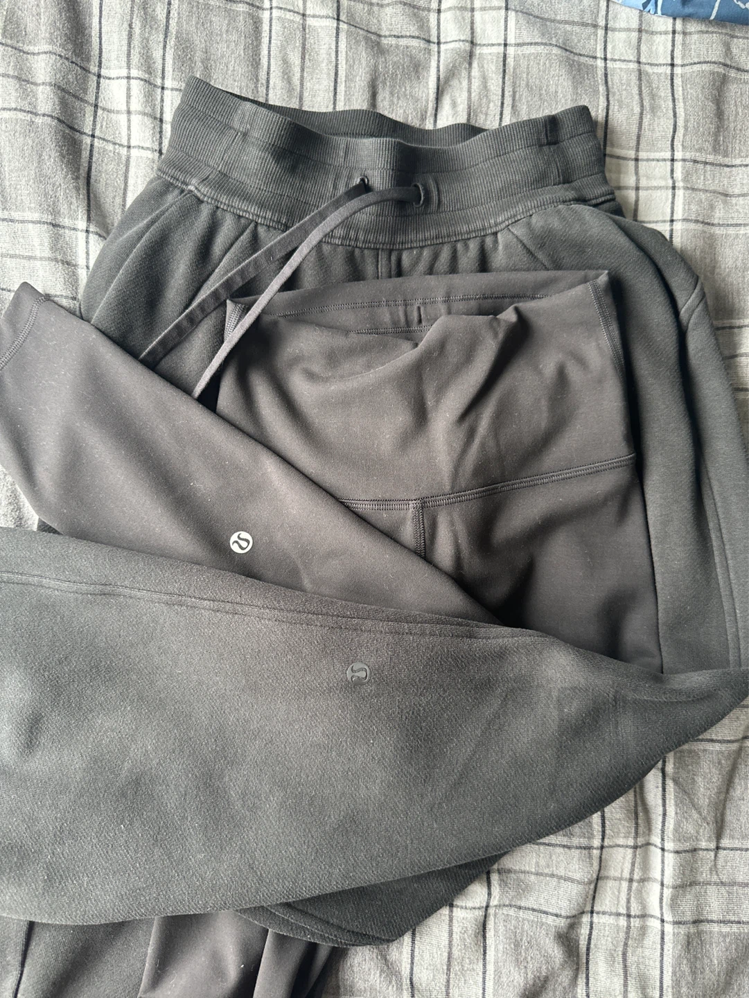Lululemon Black (sweatpants and leggings)