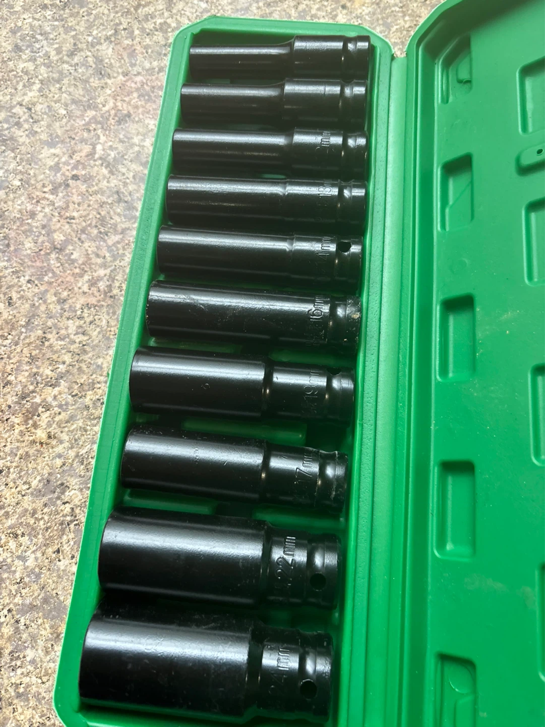 : Juego de Dados de Impacto Métricos de 1/2" - 10 Pcs NUEVOS) - photo 4