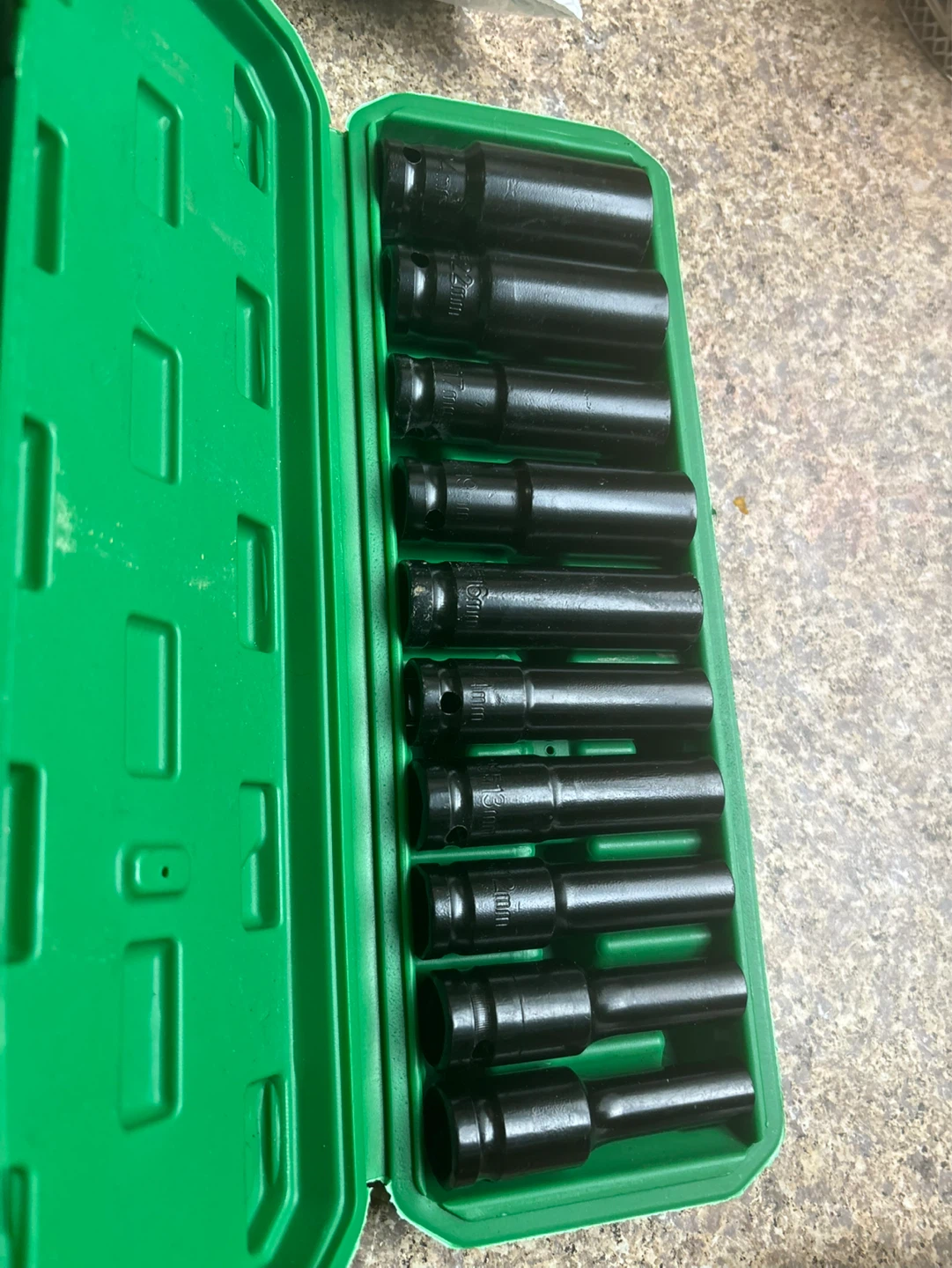 : Juego de Dados de Impacto Métricos de 1/2" - 10 Pcs NUEVOS) - photo 5
