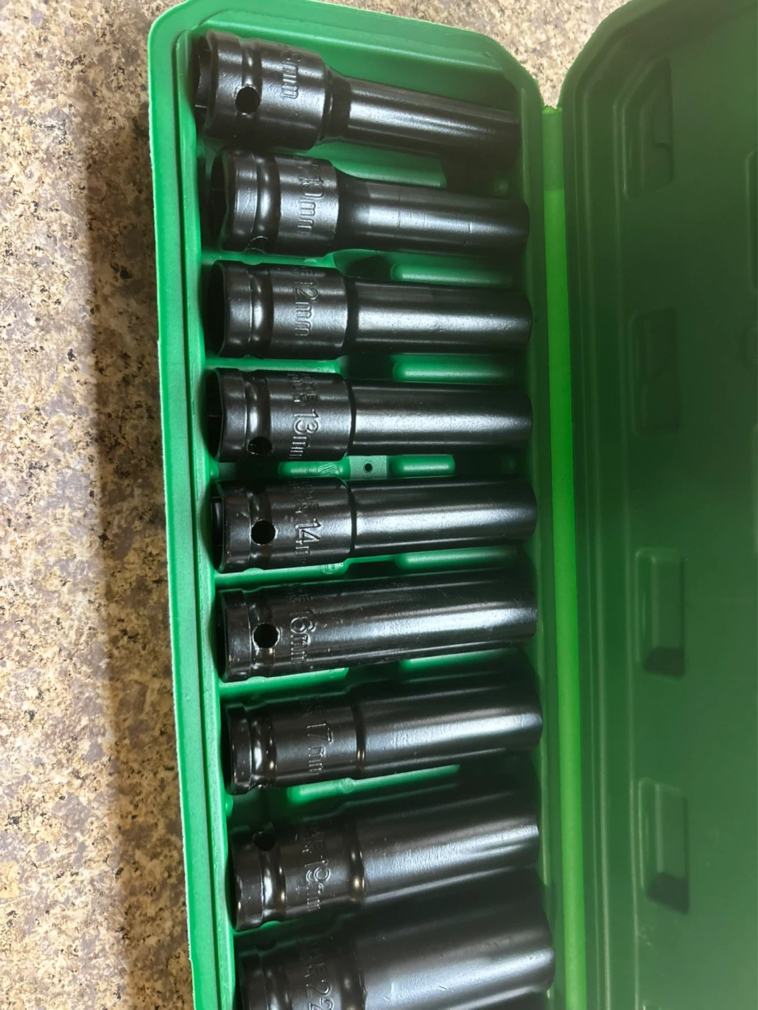 : Juego de Dados de Impacto Métricos de 1/2" - 10 Pcs NUEVOS) - photo 2