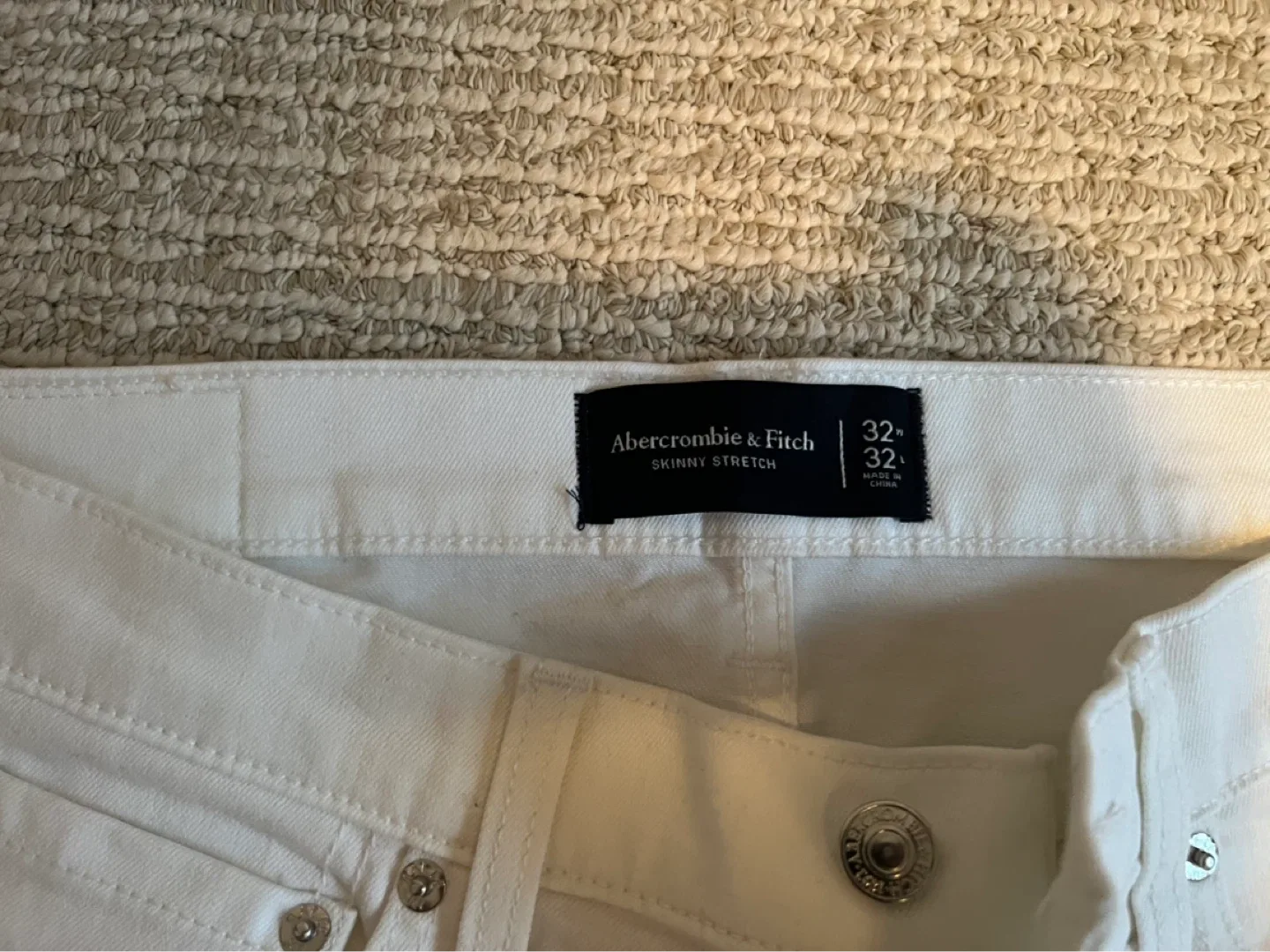 Abercrombie & Fitch Skinny Stretch Jeans - White - photo 2