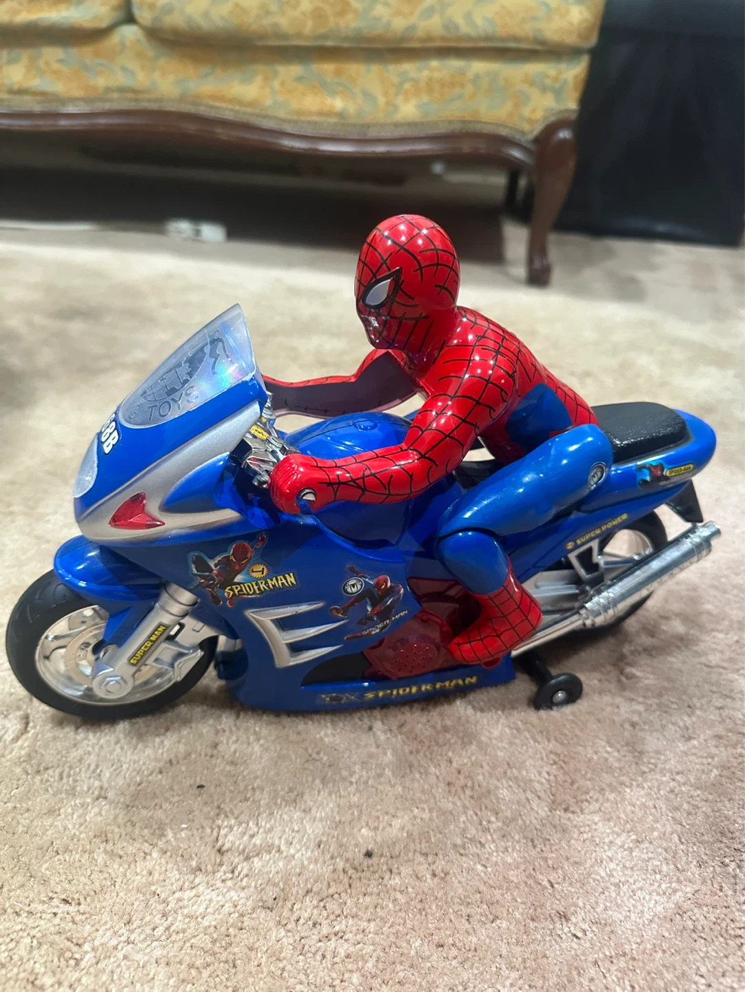 Spiderman Motorcycle Toy - photo 3