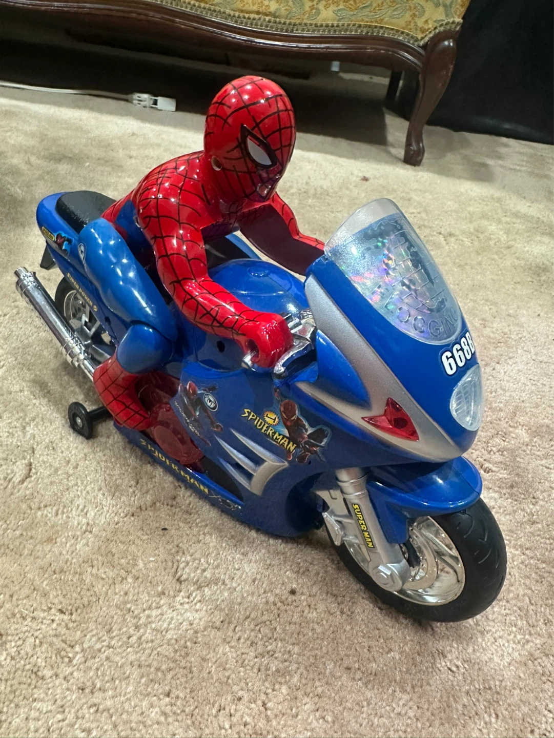 Spiderman Motorcycle Toy - photo 2
