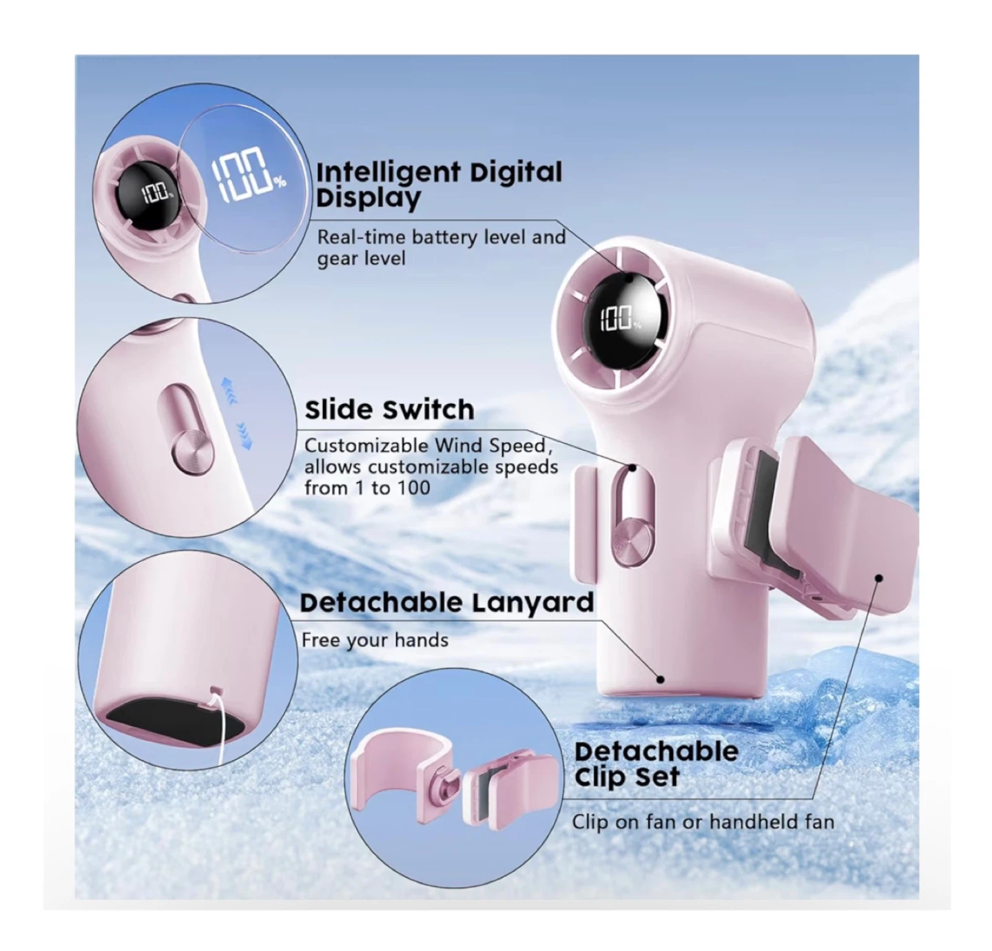Brand new Mini Portable Clip on Fan - photo 4