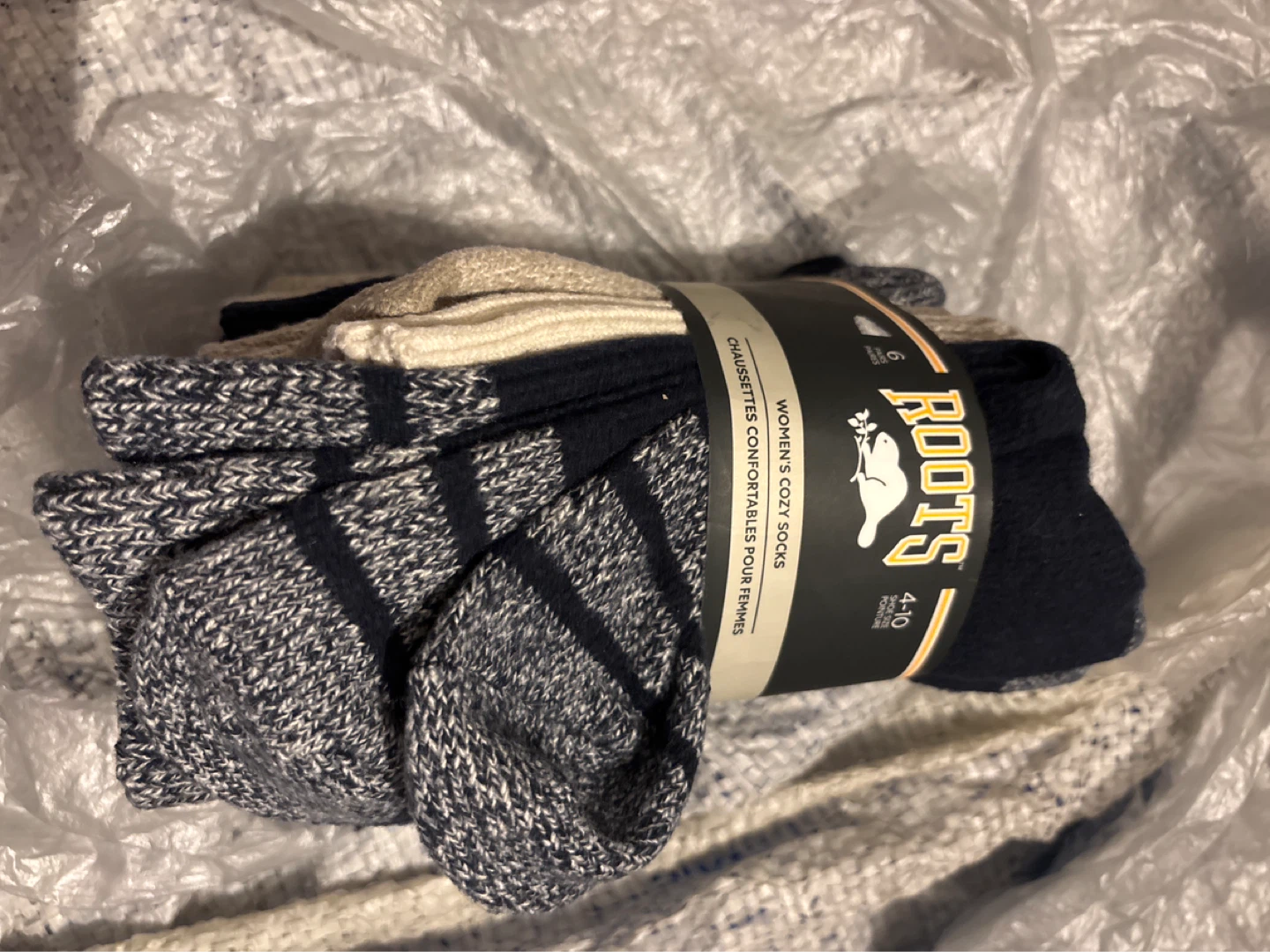 Roots Women's Cozy Socks - 6 Pairs - Size 4-10