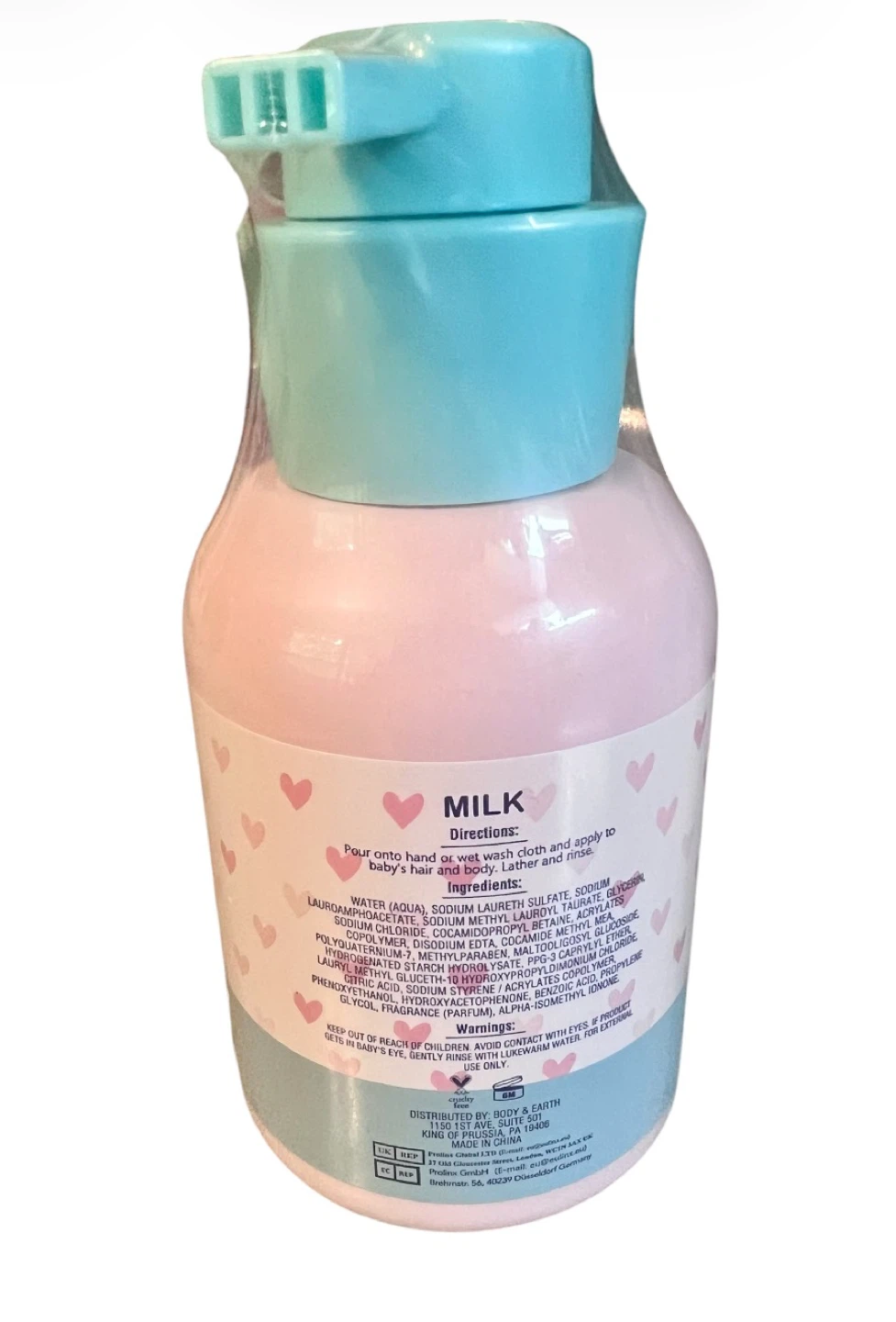 Happy Bum Baby Shampoo & Body Wash – Milk Scent | 300 mL - photo 2