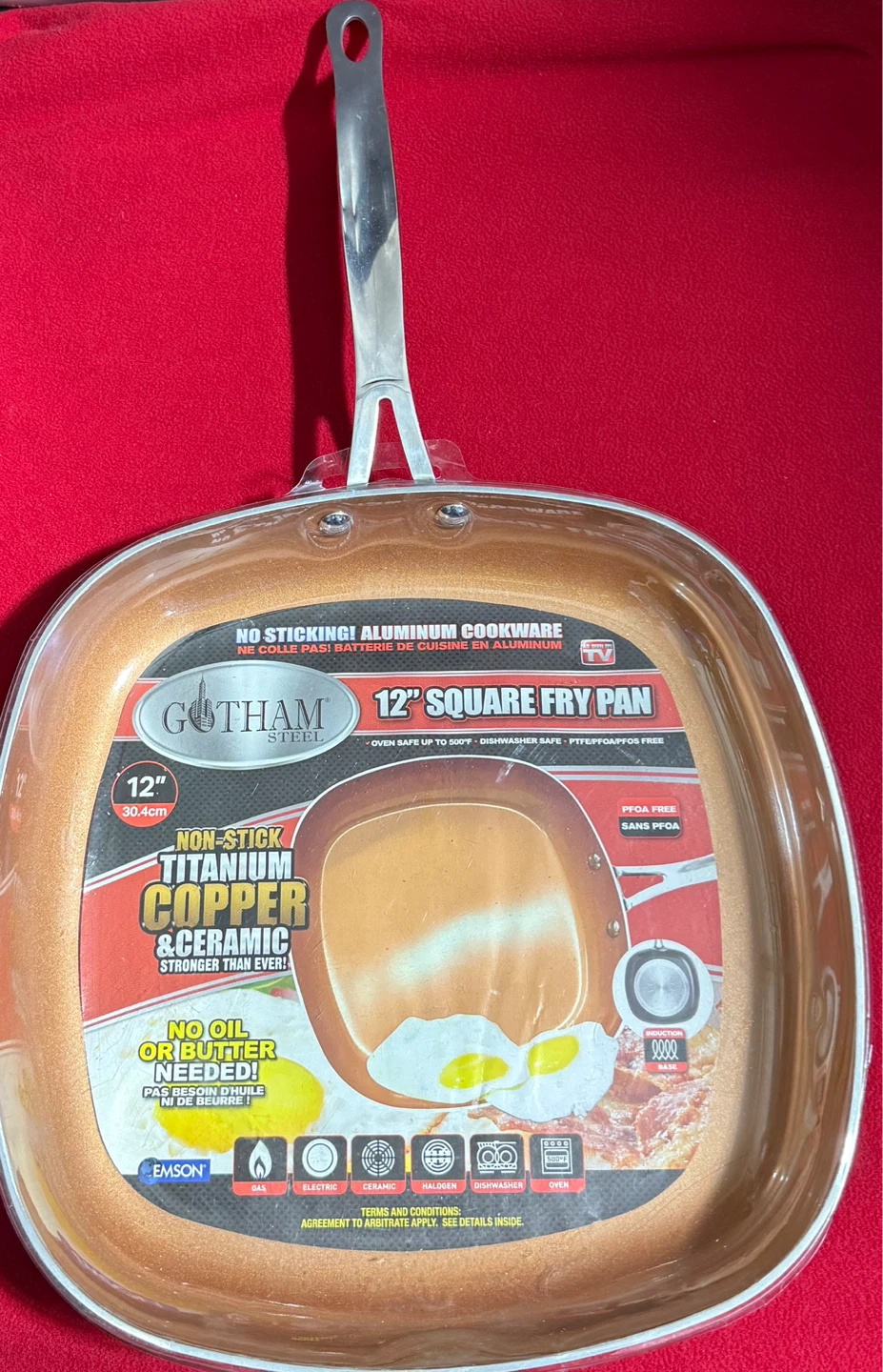 ⚽ Gotham Steel 12" Square Fry Pan - photo 3