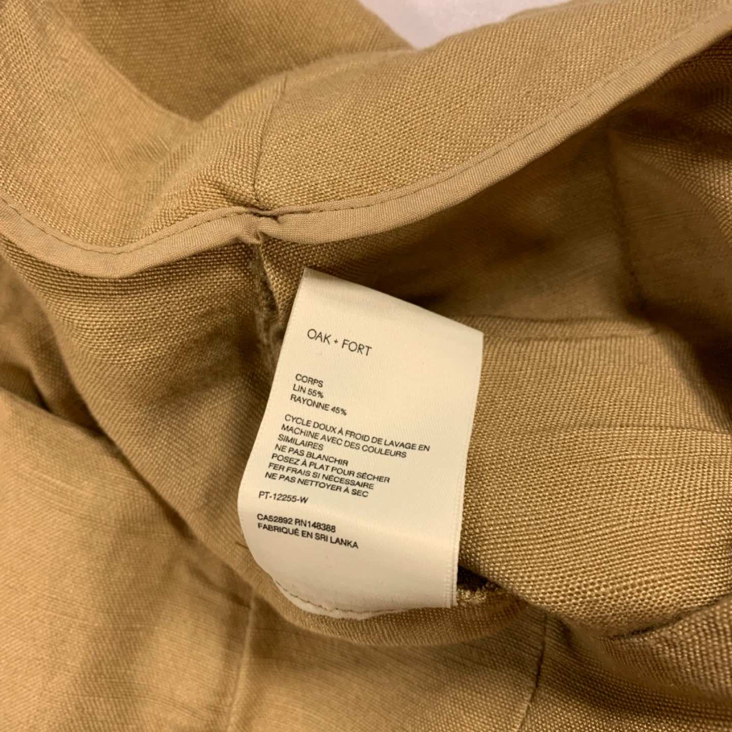 ⚽️ OAK + FORT Linen Blend Pants - photo 5