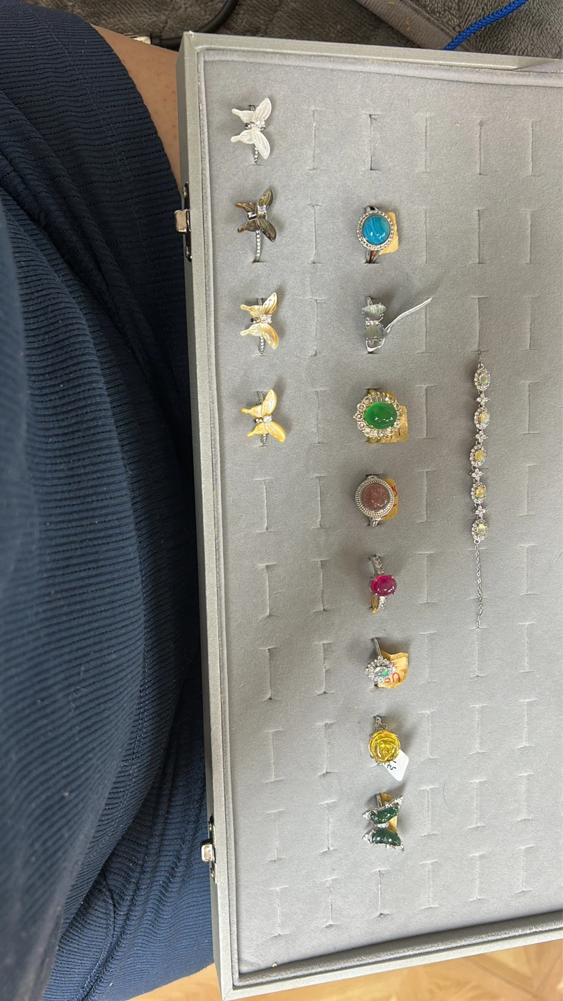 Assorted Gemstone Rings s925 and Copper Adjustable - photo 2
