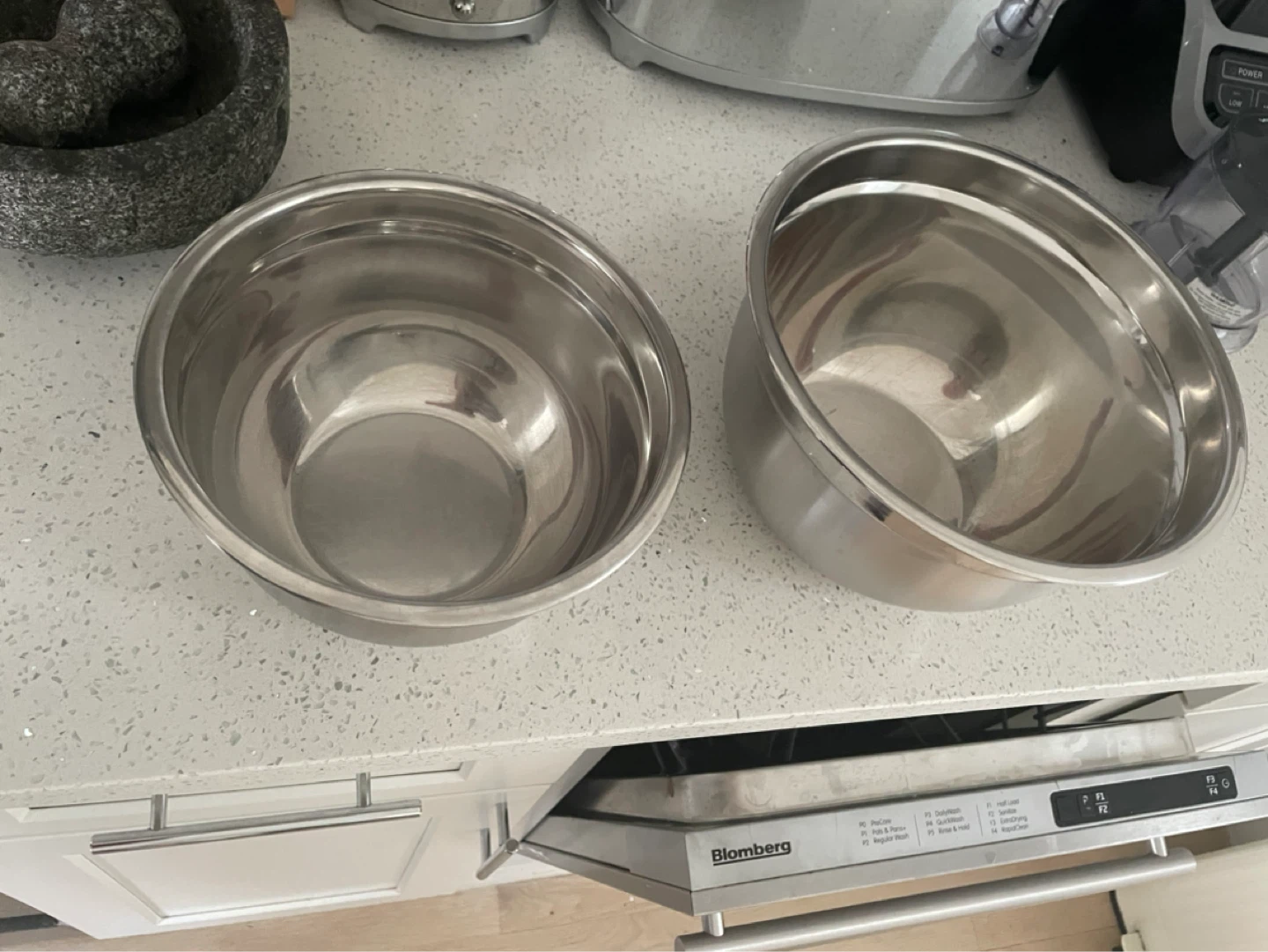 Set of 2 Stainless Steel Mixing Bowls