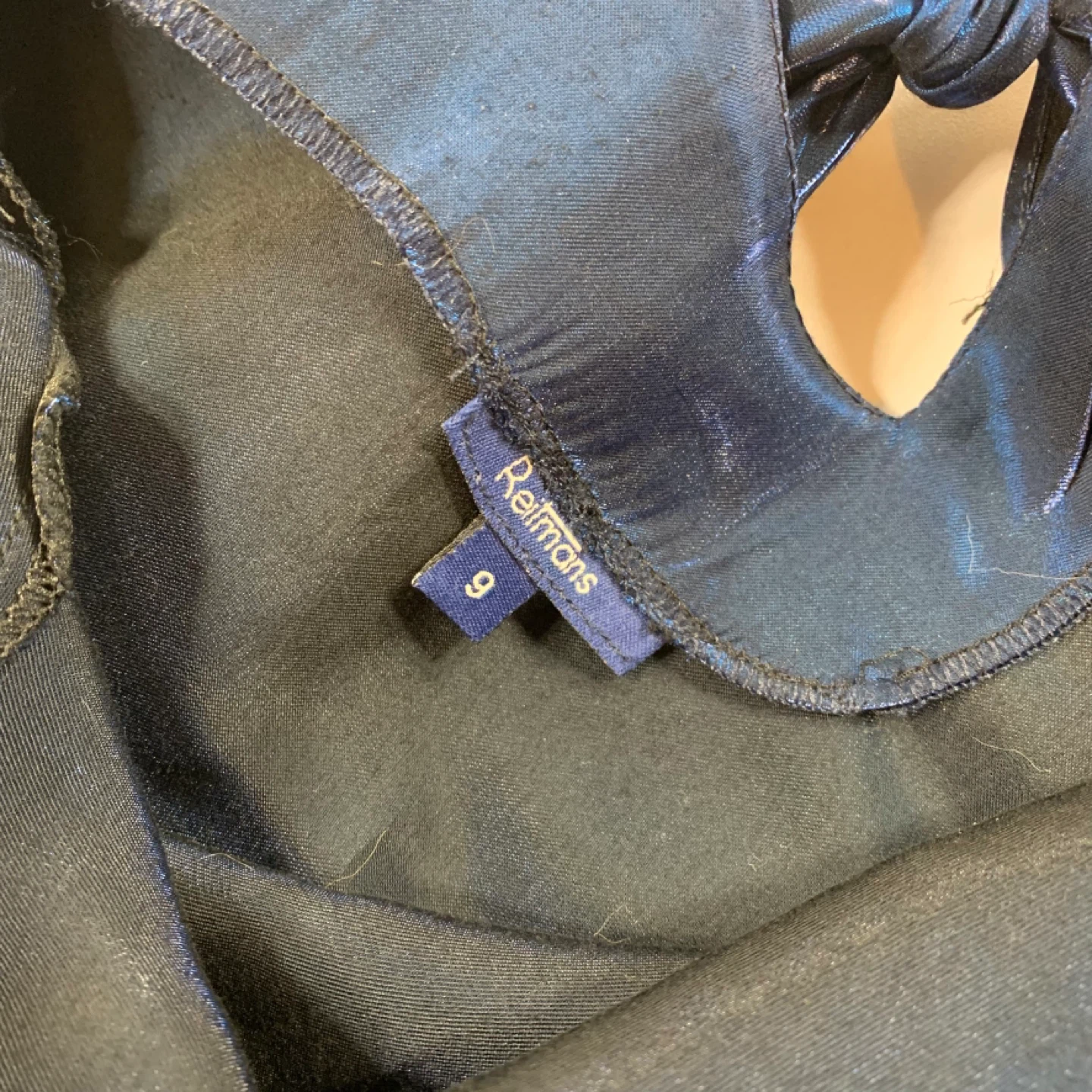 ⚽️ Reitmans Metallic Liquid Blue Gown Size 9 - photo 4