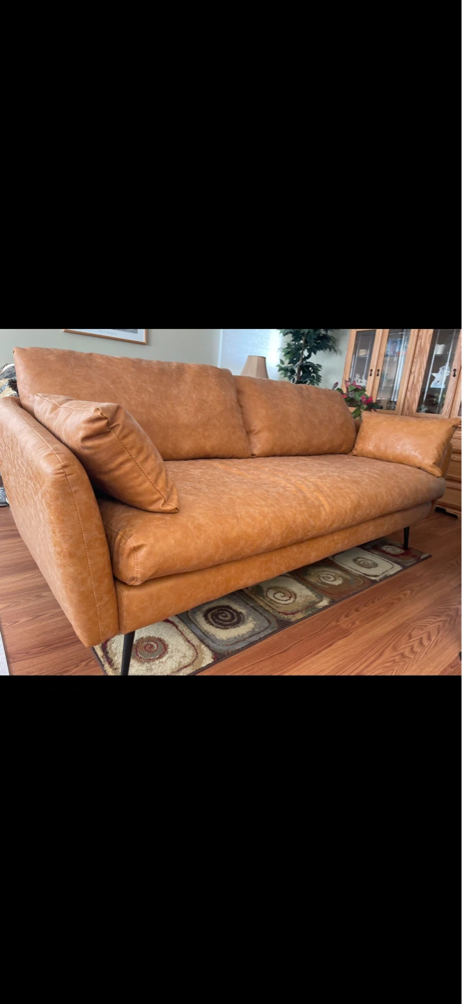Faux Leather Couch (Able to Disassemble)!