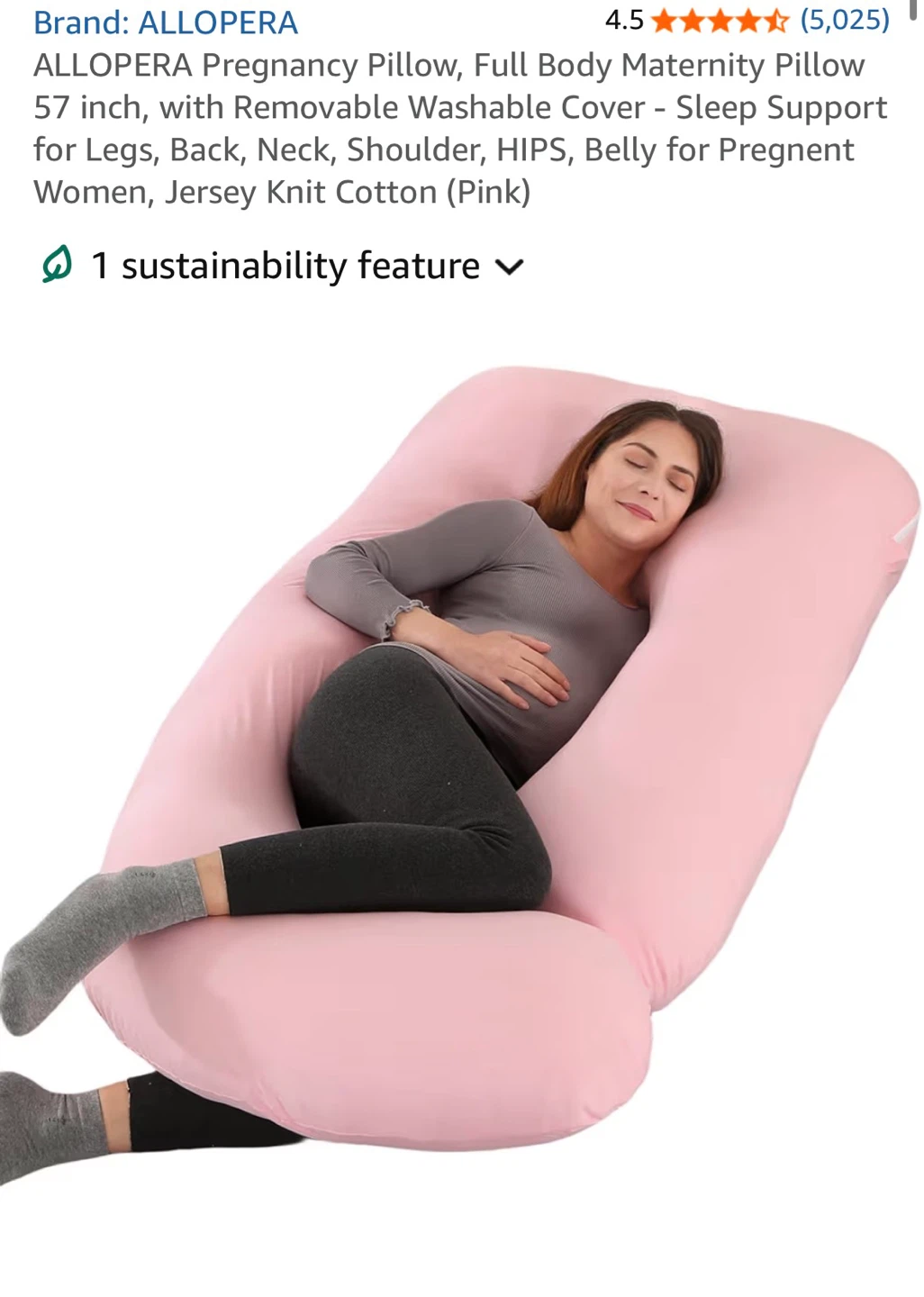 ALLOPERA Full Body Maternity Pillow