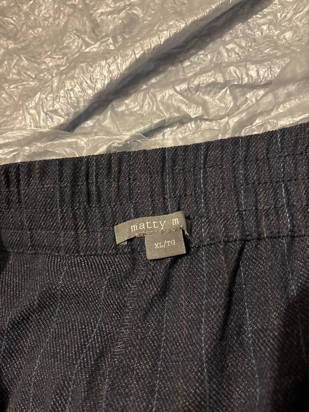 NWOT Matty M Pinstripe Pants XL/TG - photo 3
