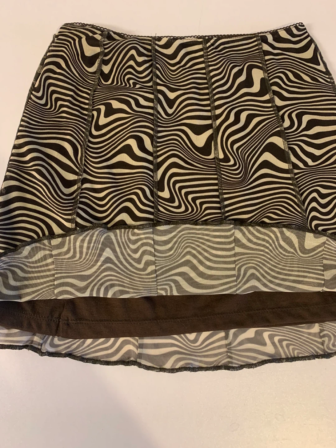 ⚽️ H&M Divided Zebra Print Mini Skirt - photo 2