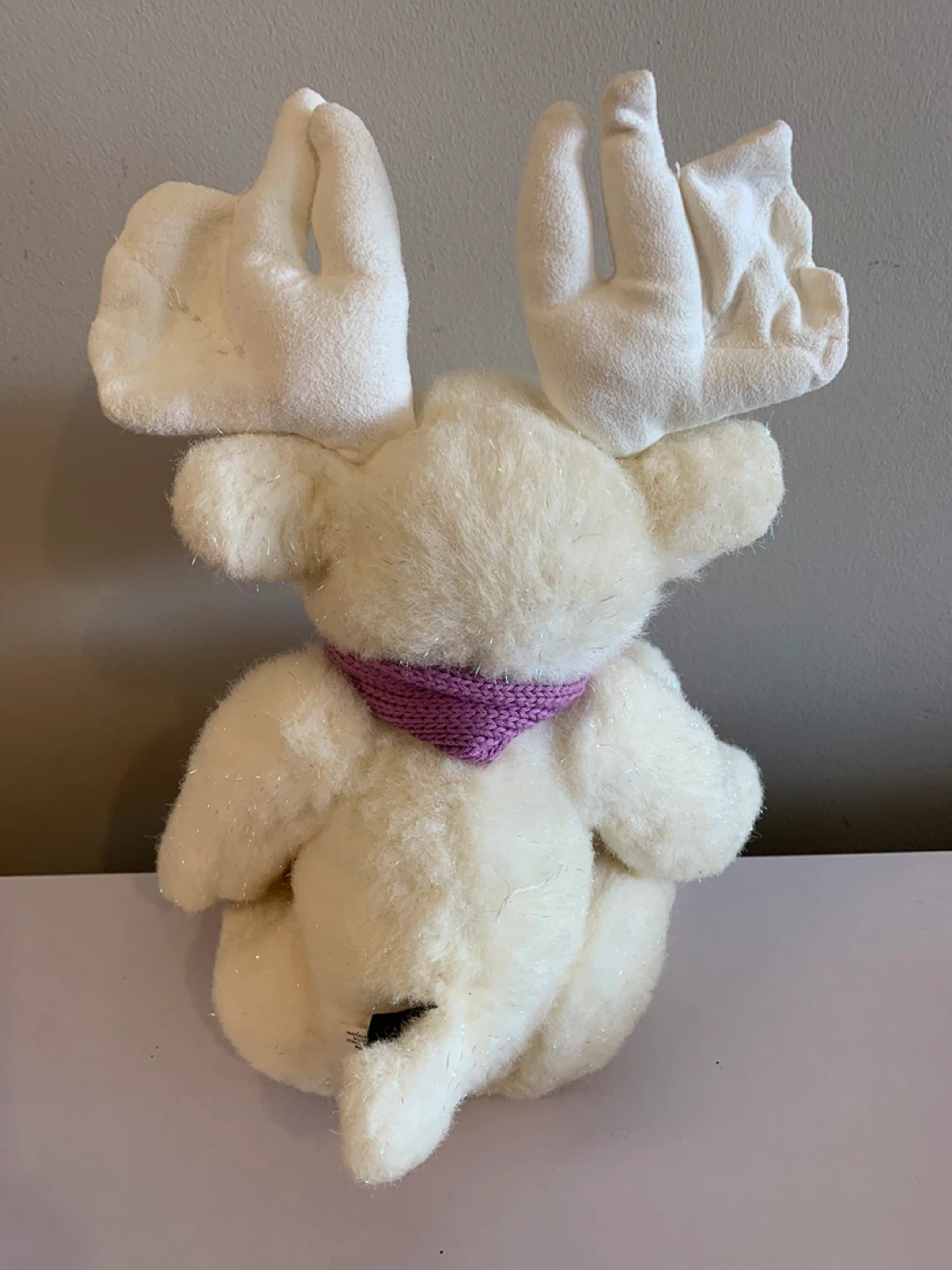 ⚽️ White Plush Moose Stuffed Animal - photo 2