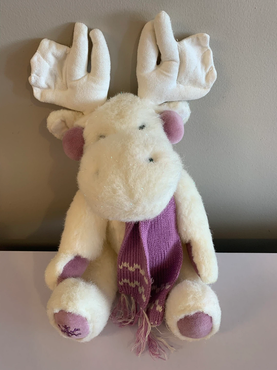 ⚽️ White Plush Moose Stuffed Animal