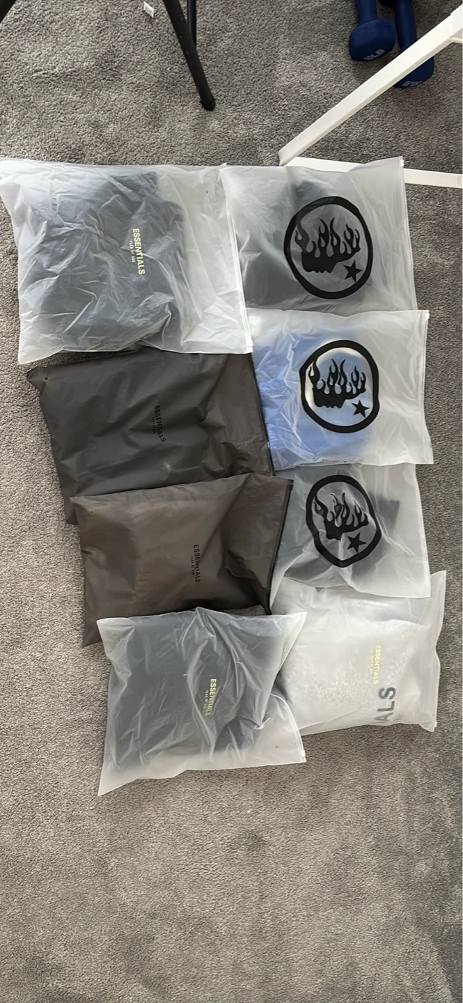 Hellstar and Fear of God Essentials Apparel