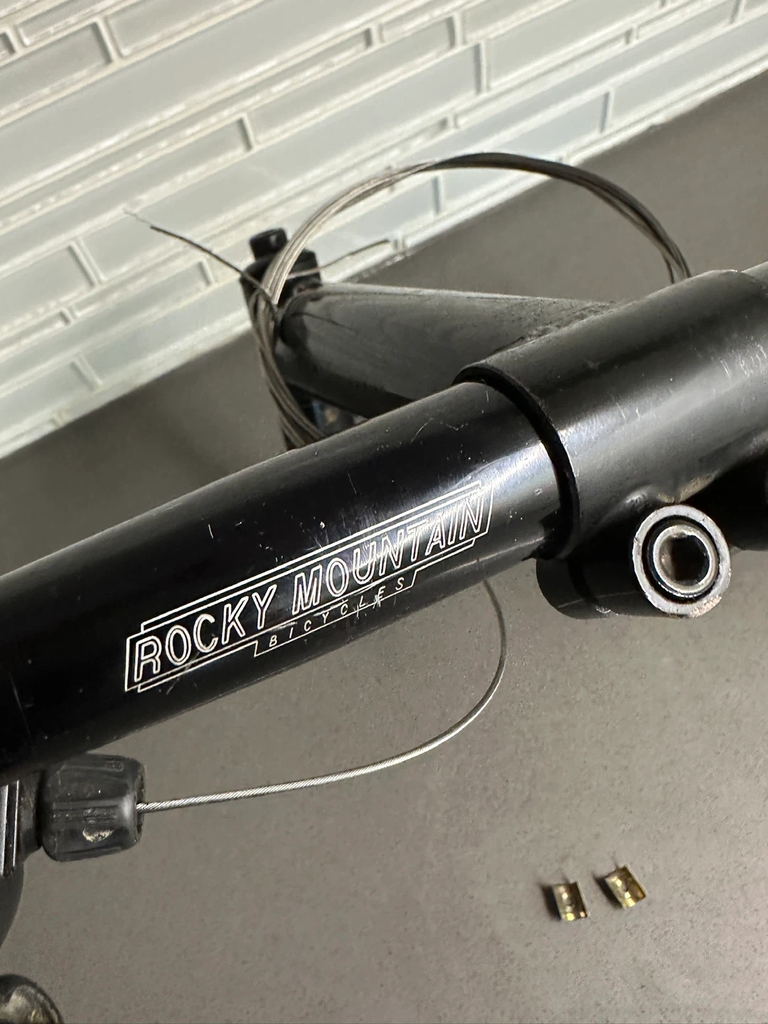 VINTAGE 90’s ROCKY MOUNTAIN MTB BIKE PARTS STEM HANDLEBAR BRAKE