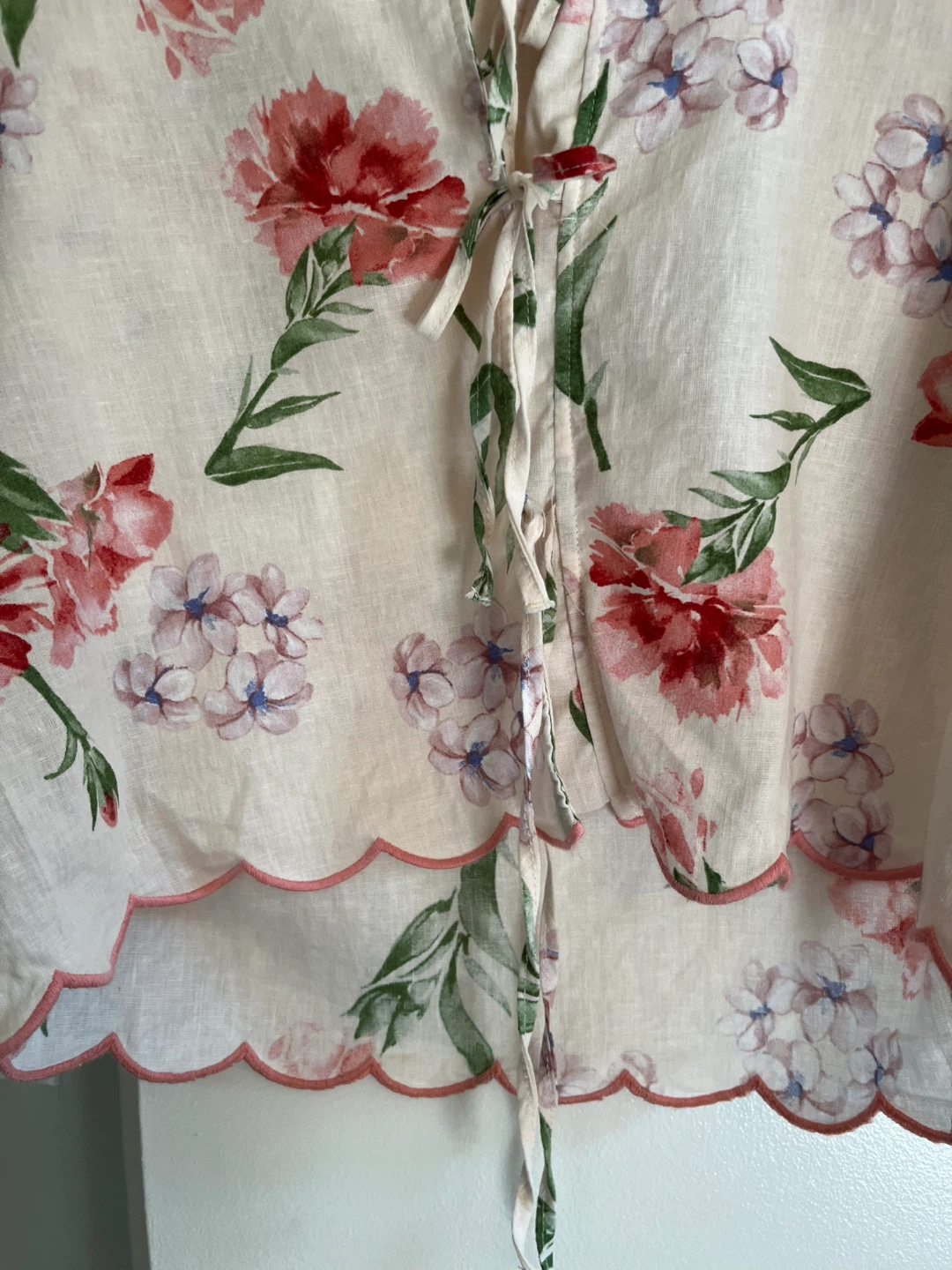 Laura Ashley Floral Tie-Neck Blouse ⚽ - photo 4