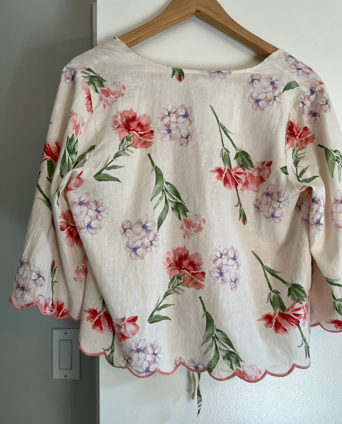 Laura Ashley Floral Tie-Neck Blouse ⚽ - photo 5