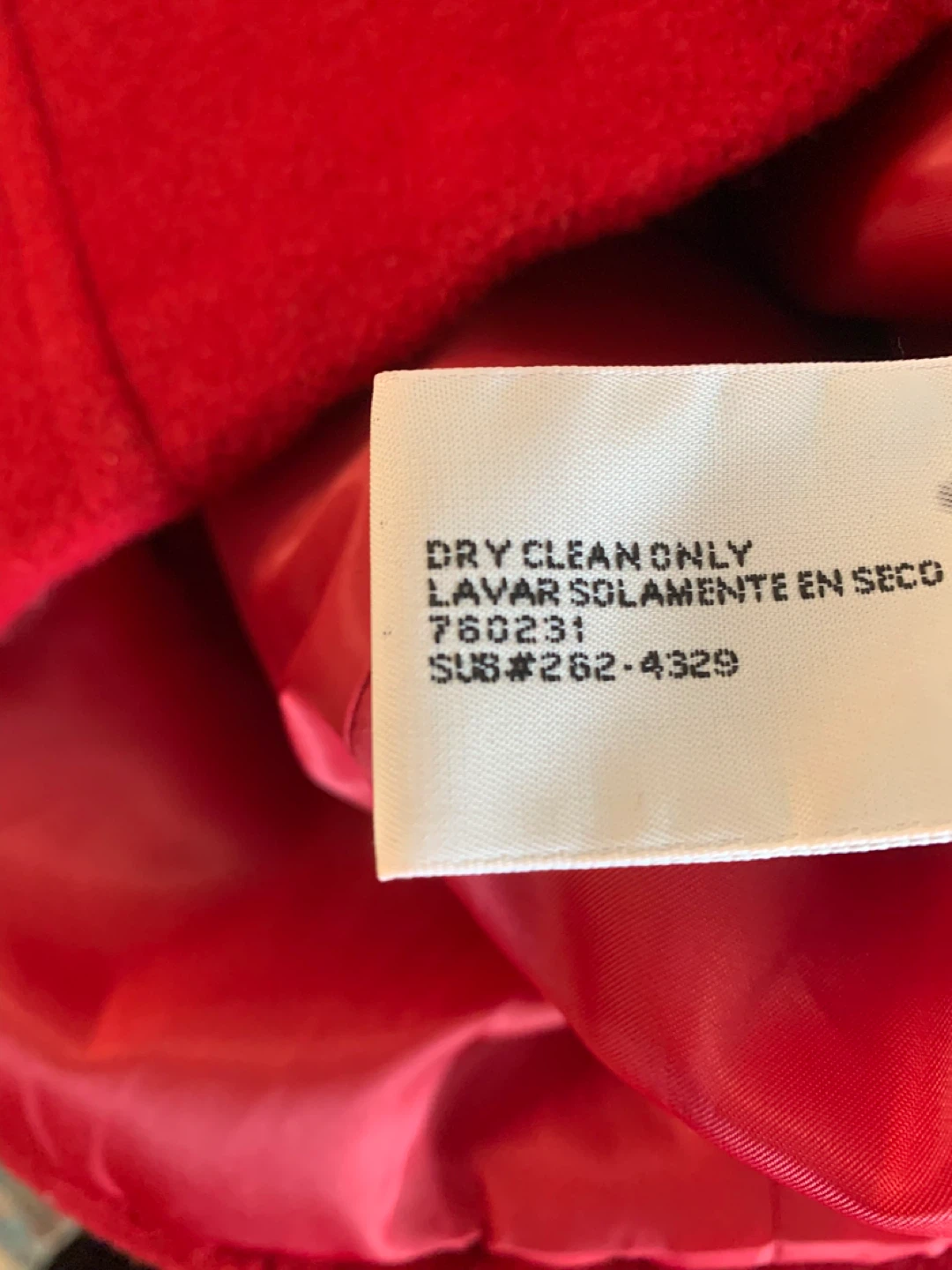 ⚽️ St. John's Bay Red Hooded Wool Blend Coat - photo 5
