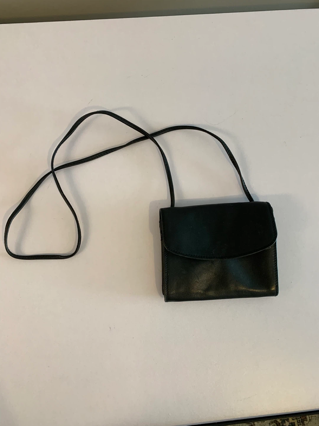 ⚽️ Derek Alexander Black Leather Shoulder Bag