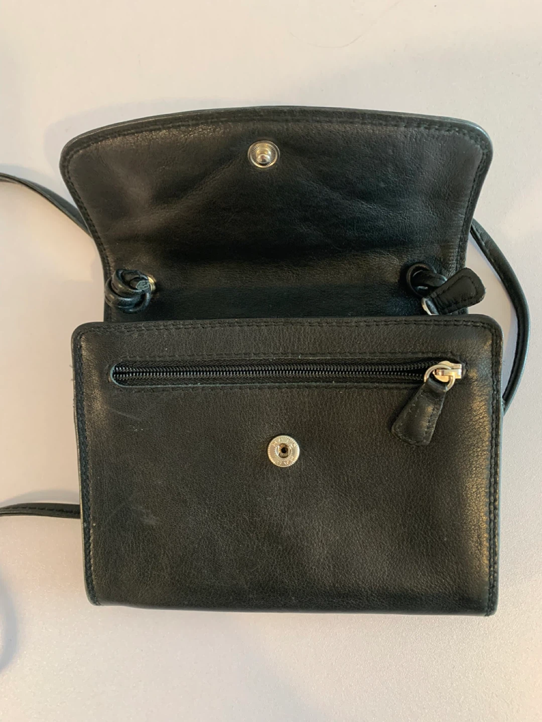 ⚽️ Derek Alexander Black Leather Shoulder Bag - photo 4