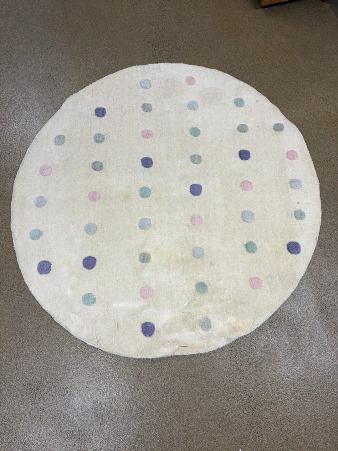 Polka Dots Area Rug - Ivory - photo 2