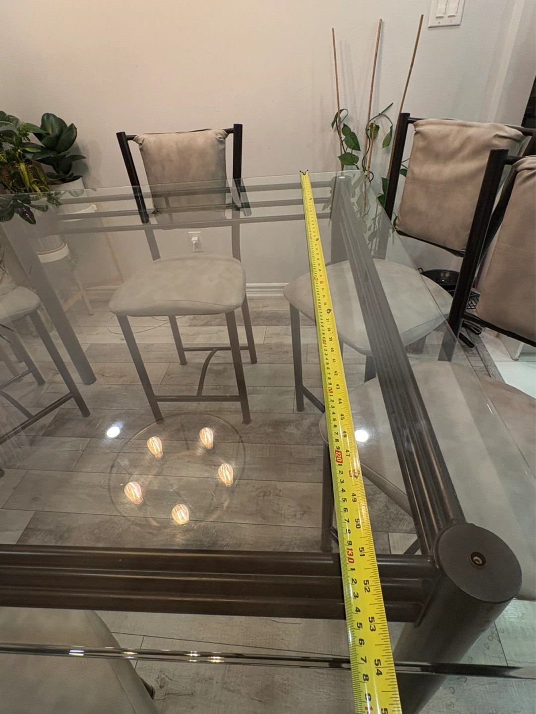 Glass Top Dining Table with 6 Chairs - photo 5