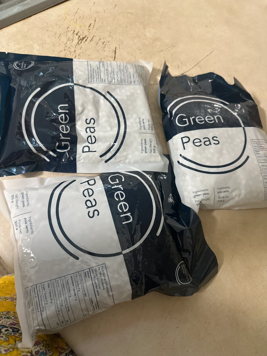 ⚽️Green Peas - 3 x 500g Bags - photo 2