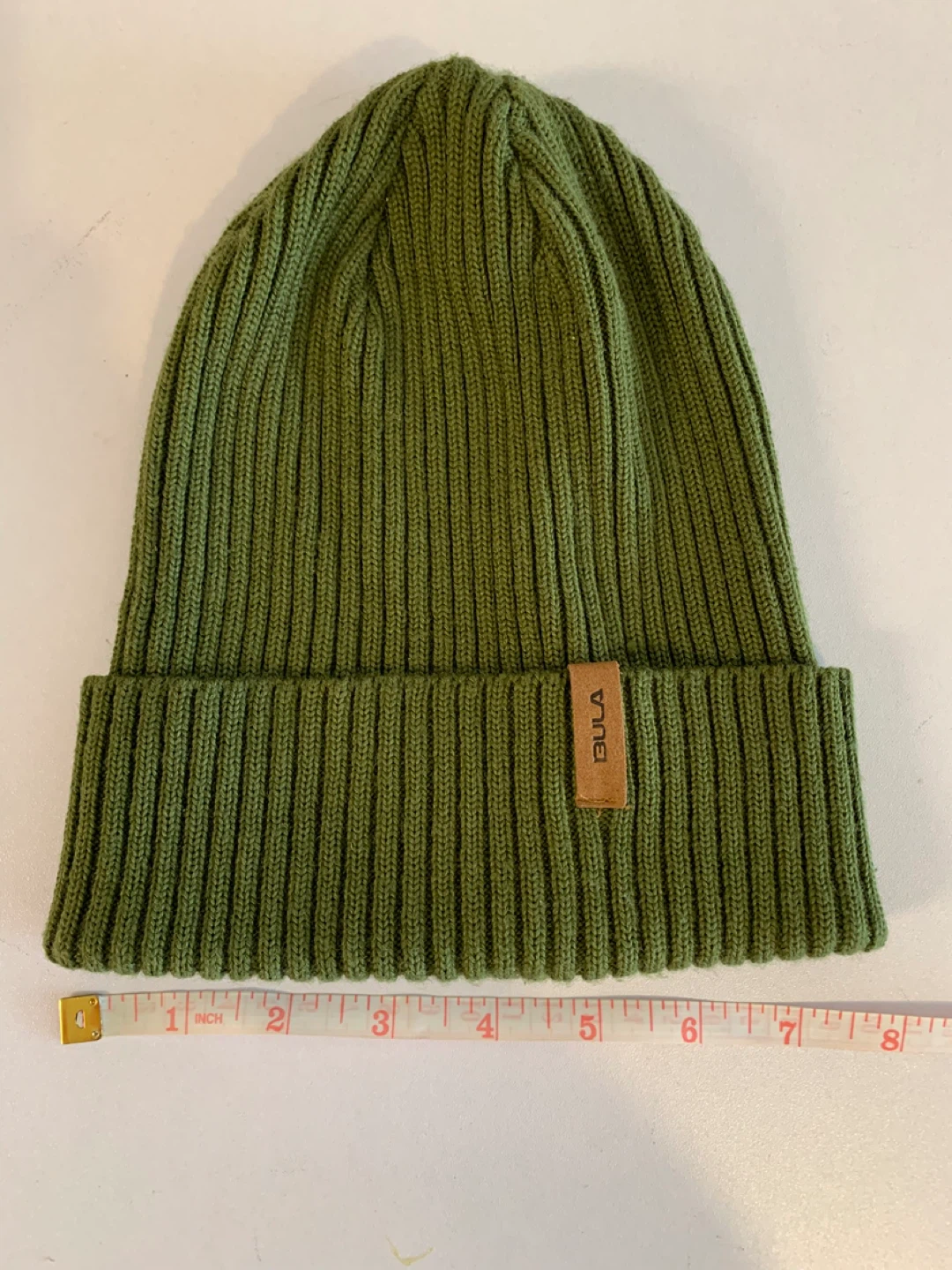 ⚽️ Bula Green Ribbed Knit Beanie