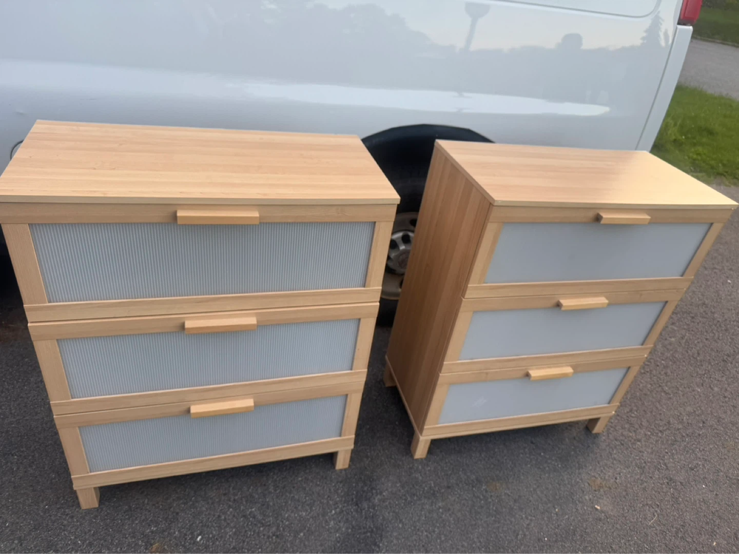 2 IKEA 3-Drawer Chests