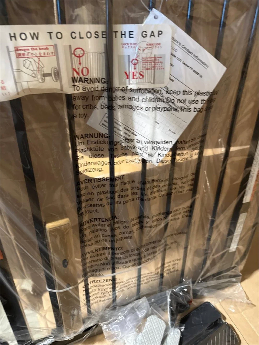 ALLAIBB 77 to 81 Inch Extra Wide Baby Gate  Brand new - photo 4
