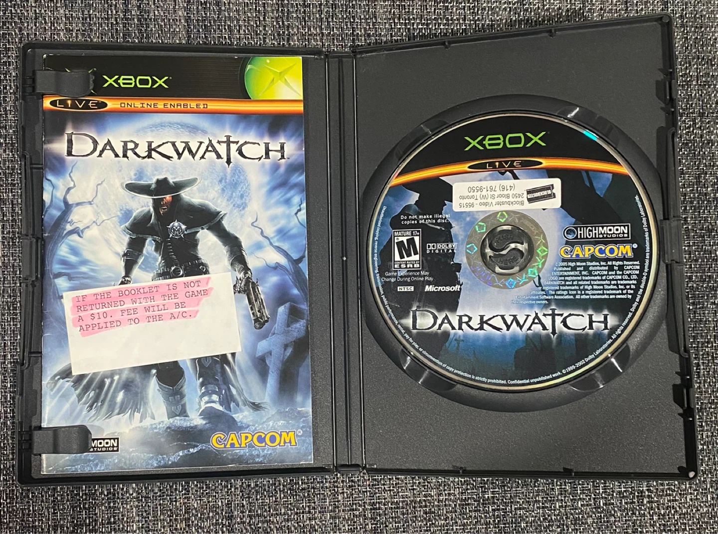 (RARE) Darkwatch XBox Game