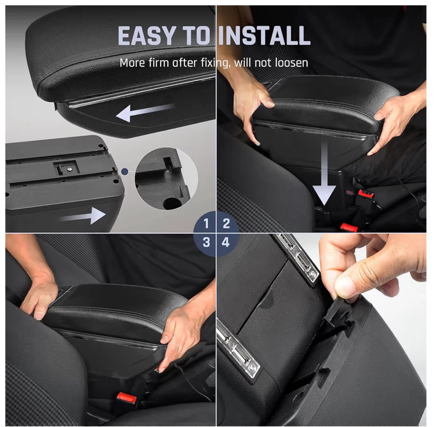 Car Armrest Box for Honda Fit Jazz 2009-2013 w/ 7 USB Ports AH3 - photo 5
