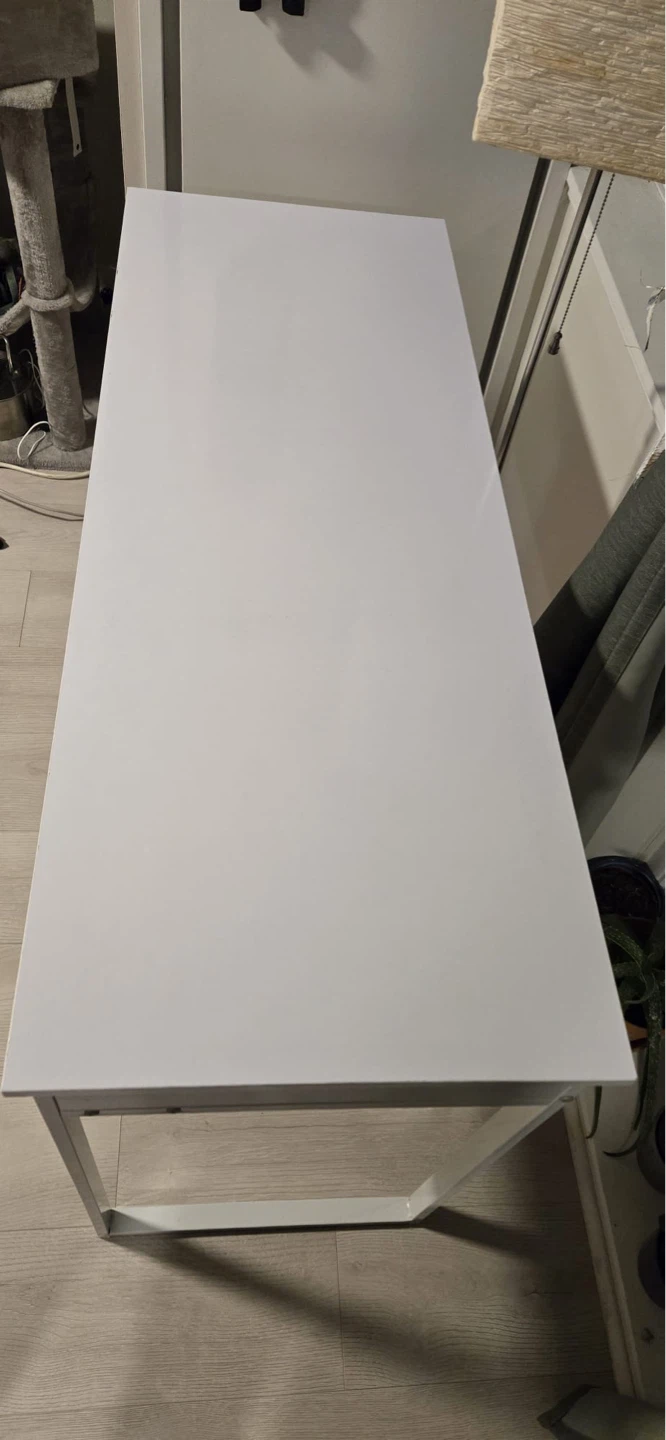 White Writing Desk with Drawers