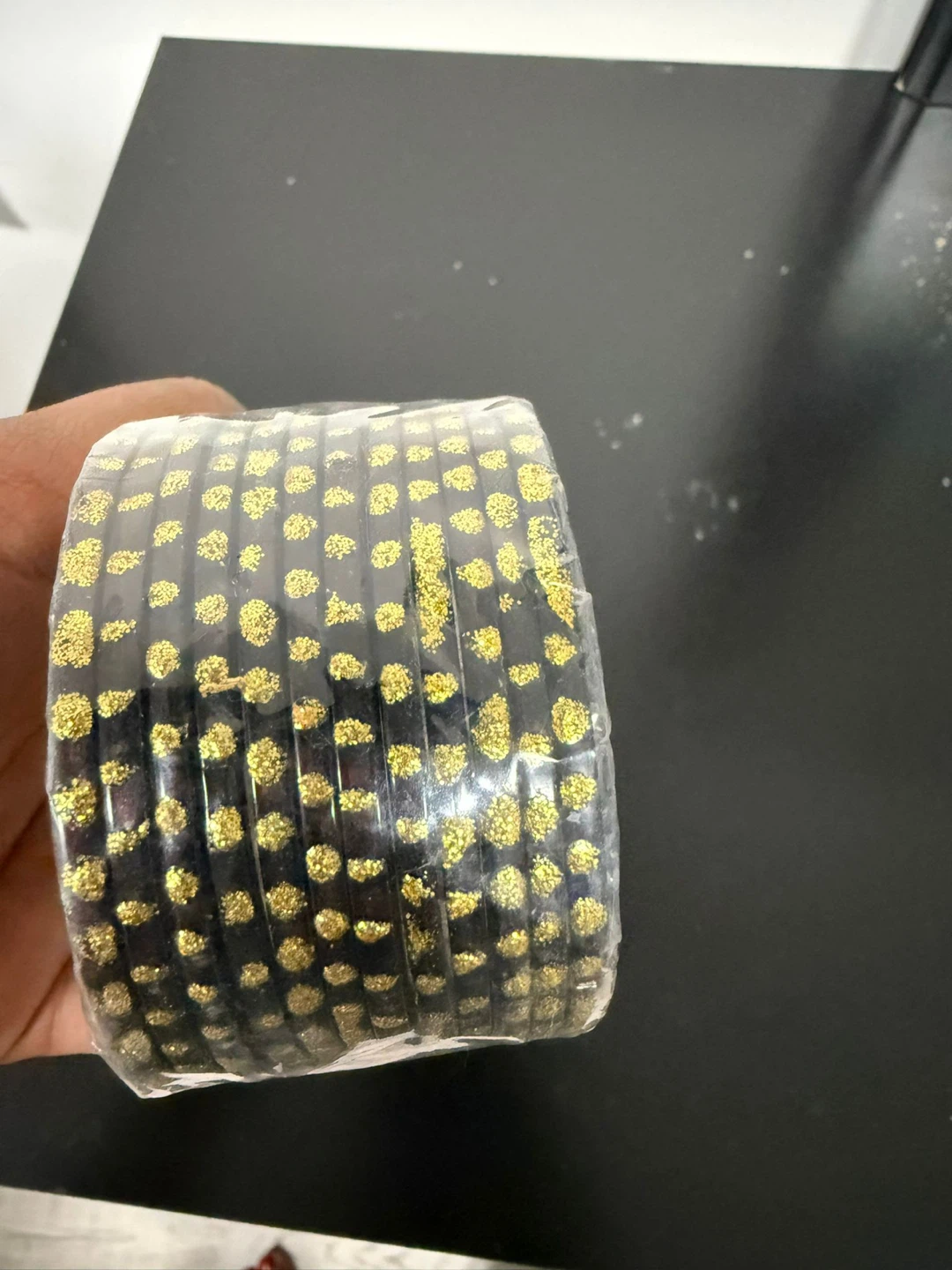 Black and Gold Bangles Set - photo 4