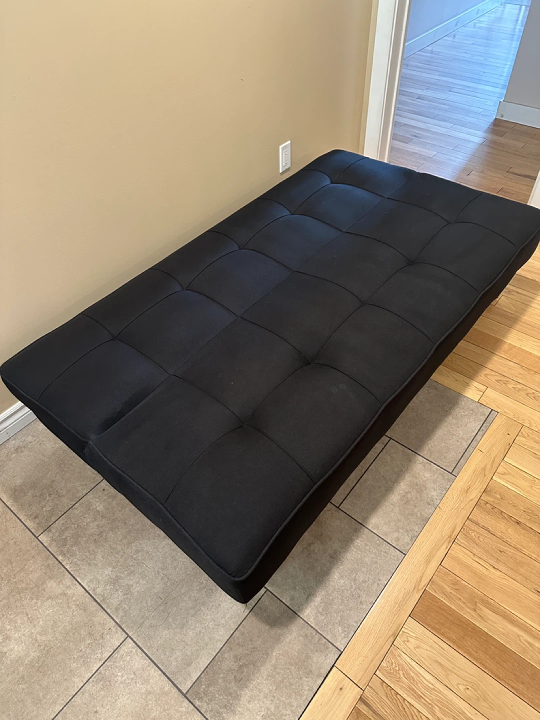 Black Serta Convertible Futon Sofa Bed (CAN DELIVER) - photo 4